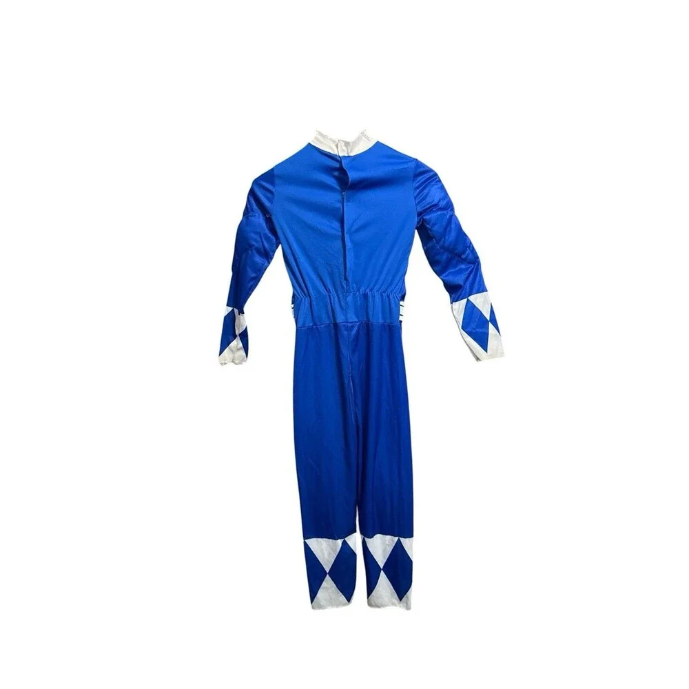 Mighty Morphin Blue Power Ranger Classic Muscle Costume Boys 7-8 (Minor Flaws)